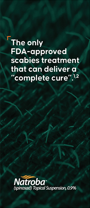 Brochure cover for Natroba™ scabies treatment